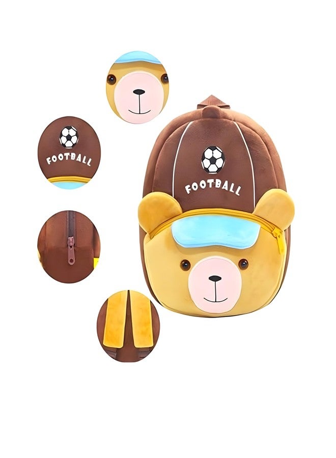 Delicado Cute Small Toddler Kids Preschool Backpack Football design open yes Nursery Preschool Playschool School Picnic Travelling Bag for Baby Boy Girl,Age 2-5 Years - Image 3